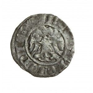 KAZIMIERZ DER GROSSE (1333-1370), Kronenviertelung - seltene Sorte R5