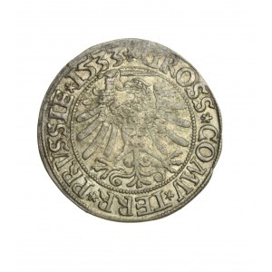 ZYGMUNT I THE OLD (1506-1548) Prussian penny 1533