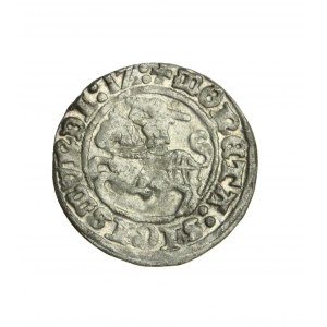 ZYGMUNT I DER ALTE (1506-1548) Litauischer Halbpfennig datiert (15) 1Z, sehr schön