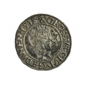 ZYGMUNT I THE OLD (1506-1548) Gdansk penny 1538