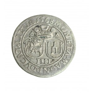ZYGMUNT II AUGUST (1544-1572) Quadriga von Litauen 1568 R1
