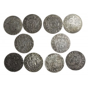 ZYGMUNT III WAZA, zestaw 10 bardzo ładnych półtoraków 1620-1625