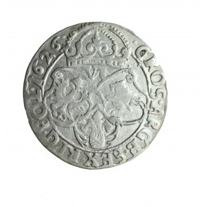 ZYGMUNT III WAZA, beautiful sixpence of Cracow 1626