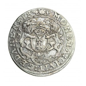 ZYGMUNT III WAZA, schöner Orth von Danzig 1625, R