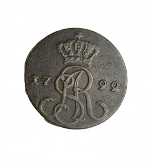 STANISŁAW AUGUST PONIATOWSKI (1764-1795) grosz koronny 1792