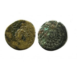 PONTU KINGDOM, AMISOS - 2 Bronzen mit GORGONA