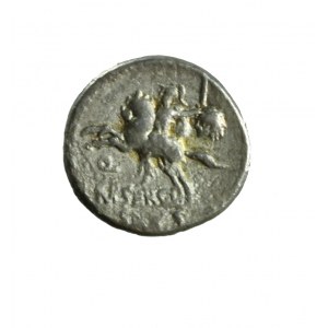 REPUBLIC, M.S.Silus, denarius 116/115 BC.