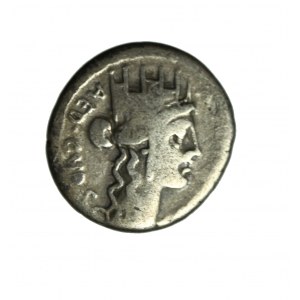 REPUBLIC, A.Plautius, denarius 55 B.C., RARE