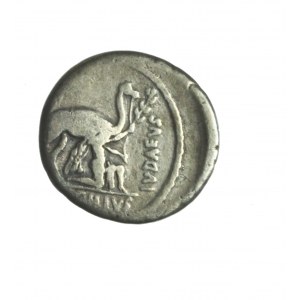 REPUBLIC, A.Plautius, denarius 55 B.C., RARE