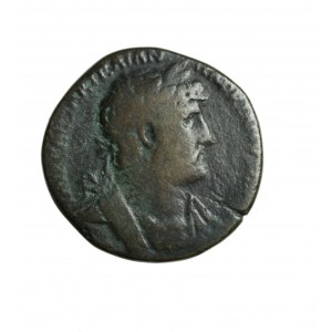 ROME, HADRIAN - rare sesterc with emperor on horseback
