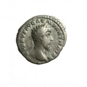 ROME, LUCIUS VERUS, denarius with defeated Parthia