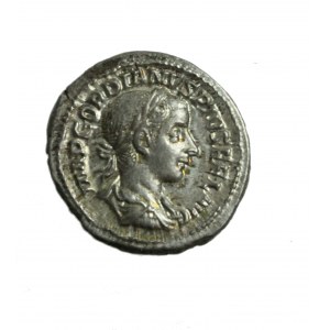 ROME, GORDIAN III, beautiful denarius with Diana