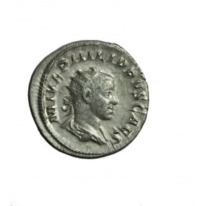 ROME, PHILIPPVS II, a beautiful Antoninian with the emperor