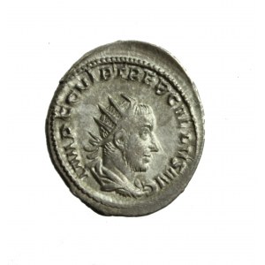 ROME, TREBONIANUS GALLUS, der schöne Antoninianer mit dem Kaiser