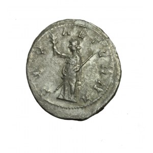 RZYM, TREBONIANUS GALLUS, piękny antoninian z cesarzem