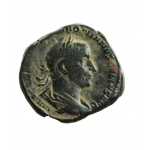 ROME, TREBONIANUS GALLUS, sesterc mit Virtus