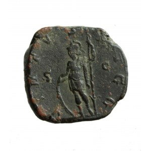 ROME, TREBONIANUS GALLUS, sesterc with Virtus