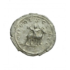 ROME, VALERIANUS II, a nice Antoninian with Jupiter on the trestle