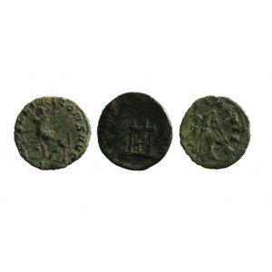 ROME, CLAUDIUS II, AE antoniniana, set of 3 pieces