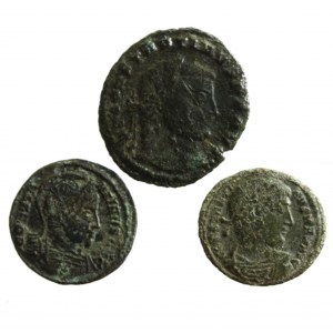 ROME, CONSTANTINUS I, Satz von 3 Blättern