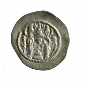 IMPERIUM SASANIDÓW - HORMIZD IV, AR drachma