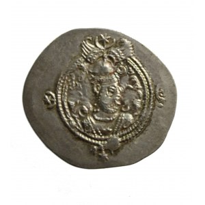 SASANID IMPERIUM - KHUSRO II, AR drachma