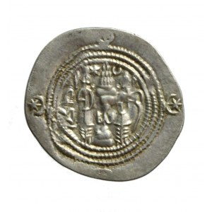 SASANID IMPERIUM - KHUSRO II, AR drachma