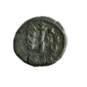 BIZANCJUM - JUSTINIANUS I (527-565 ne), AE dekanummion, Konstantynopol