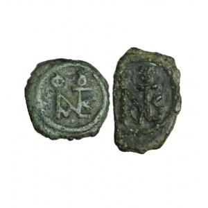 BIZANCJUM - JUSTINUS II (565-578 ne), AE Pentanummion, Satz von 2 Stück