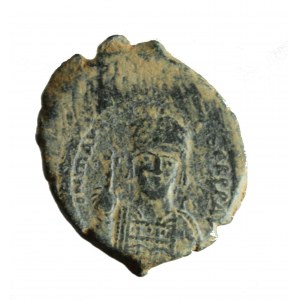 BIZANCJUM - MAURICIUS TIBERIUS (582-602 ne), AE folis,
