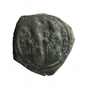 BIZANCJUM - PHOCAS with LEONTIA (602-610 ne), folis