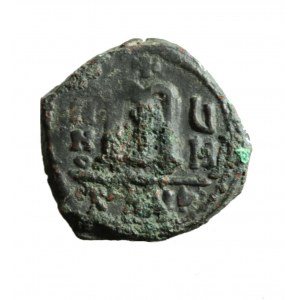 BIZANCJUM - PHOCAS with LEONTIA (602-610 ne), folis