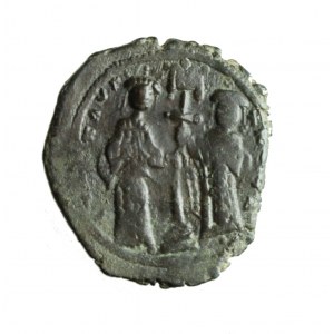 BIZANCJUM - FOLIS CONSTANTINUS X mit seiner Frau EUDOTIA