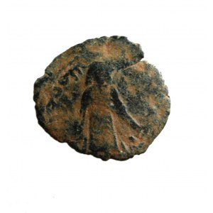 erste arabische Münze vor der Reform des Kalifen al Malik, 7. Jahrhundert, selten