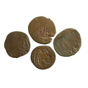 TIMURID DYNASTY - AE bronzes, set of 4 pieces