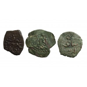 TA ORDA, Satz von 3 Bronzen mit Tamga der Krimtataren