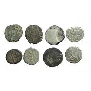 OSMAN, set of 8 acchs of various sultans 14th/15th century.