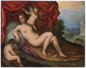 Hans Rottenhammer (1564 -1625) - Attributed, Reclining Venus in a Landscape, Hans Rottenhammer (1564 -1625) - Attributed, Reclining Venus in a Landscape