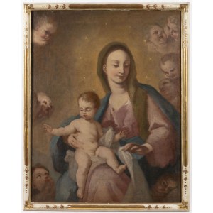 Franz Joseph Spiegler (5 April 1691 - 15 April 1757) - Atributted, Madonna with Child and Angels, Franz Joseph Spiegler (5 April 1691 - 15 April 1757) - Atributted, Madonna with Child and Angels