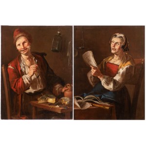 Giacomo Francesco Cipper, called Todeschini (1664-1736), Pair of paintings, Giacomo Francesco Cipper, called Todeschini (1664-1736), Pair of paintings