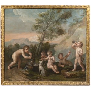 French School Circle of Francois Boucher (Paris, 1703 - 1770), Cupids after Hunt, French School Circle of Francois Boucher (Paris, 1703 - 1770), Cupids after Hunt