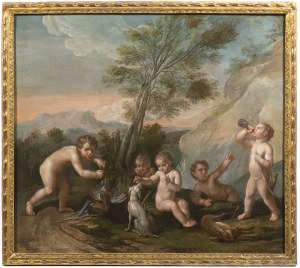 French School Circle of Francois Boucher (Paris, 1703 - 1770), Cupids after Hunt, French School Circle of Francois Boucher (Paris, 1703 - 1770), Cupids after Hunt