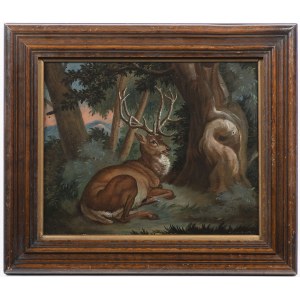 Johann Elias Ridinger (1698-1767), Attributed, Deer at Rest, Johann Elias Ridinger (1698-1767), Attributed, Deer at Rest 