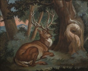 Johann Elias Ridinger (1698-1767), Attributed, Deer at Rest, Johann Elias Ridinger (1698-1767), Attributed, Deer at Rest 