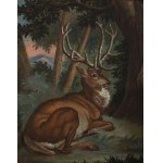 Johann Elias Ridinger (1698-1767), Attributed, Deer at Rest, Johann Elias Ridinger (1698-1767), Attributed, Deer at Rest 