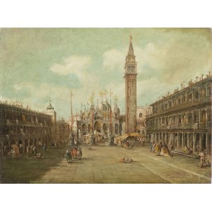 Lucia Ponga degli Ancillo, 1887 - 1966, Atributted, Piazza San Marco in Venice, Lucia Ponga degli Ancillo, 1887 - 1966, Atributted, Piazza San Marco in Venice