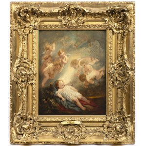 Octave Tassaert, (1800 Paris - 1874 Paris), The Dreaming Baby Jesus, Octave Tassaert, (1800 Paris - 1874 Paris), The Dreaming Baby Jesus