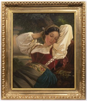 Franz Xaver Winterhalter (1805-1873) - Attributed, or his follower, The Girl from Montii Sabini, Franz Xaver Winterhalter (1805-1873) - Attributed, or his follower, The Girl from Montii Sabini