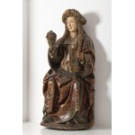 Picardy, France, year 1500, Madonna with Grapes, Picardy, France, year 1500, Madonna with Grapes