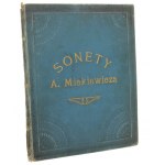 Sonnets Adam Mickiewicz [FIRST EDITION / Moscow 1826].